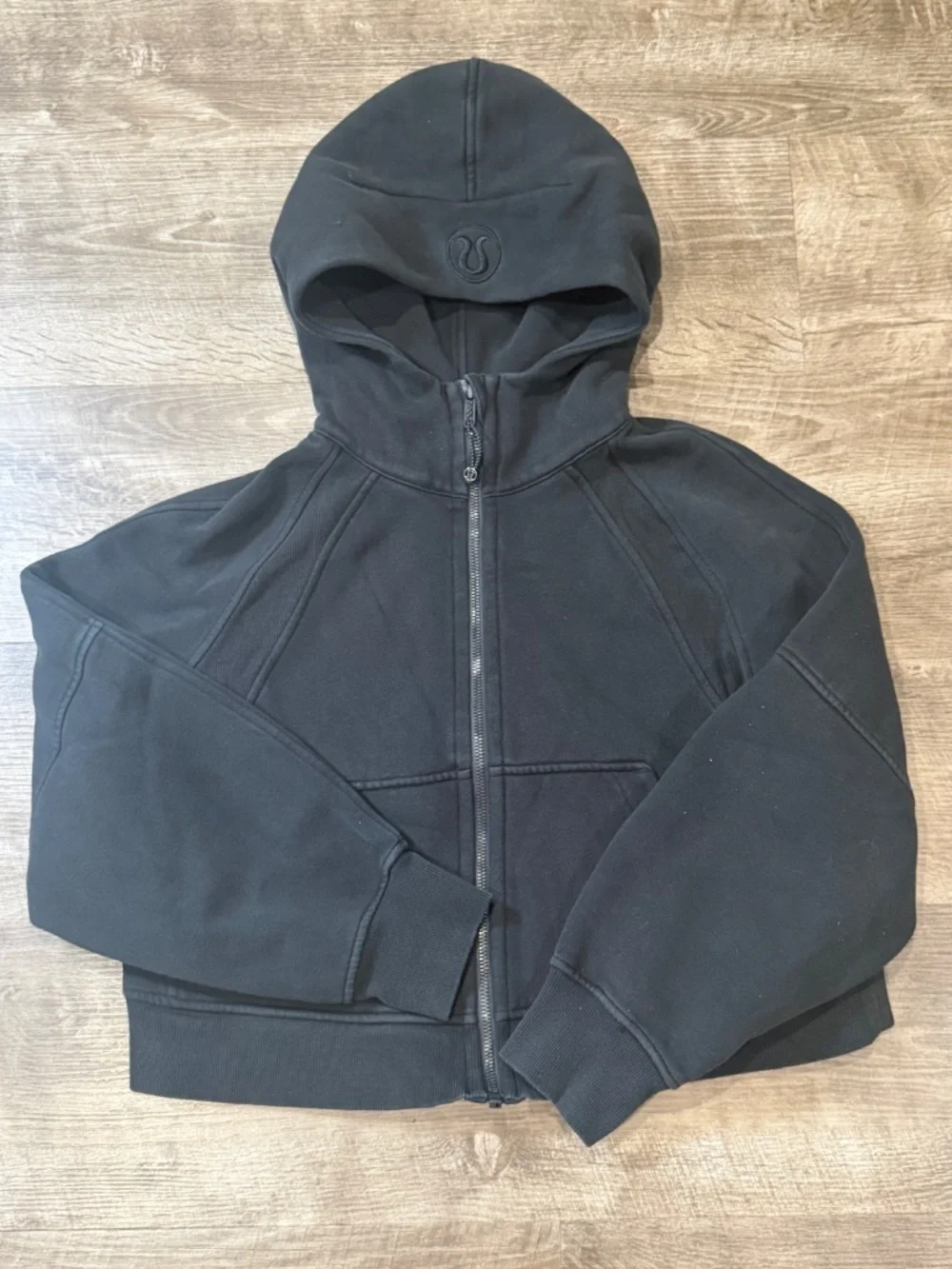 Lululemon athletica black scuba jacket womens size XS.